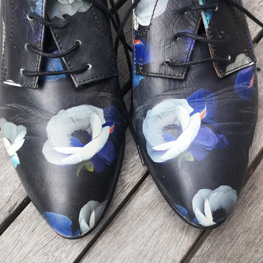 Minimarket flowered leather shoes - Picture 9 of 15